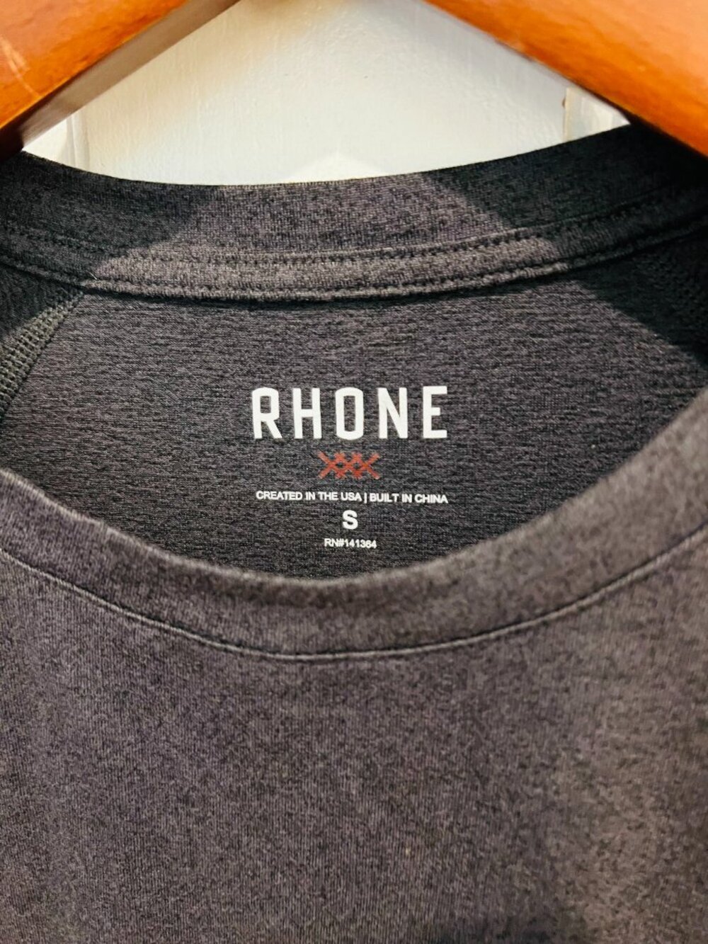Rhone x Morgan Stanley Mens Long Sleeve Training Performance Reign Tee NWT - Picture 5 of 16